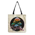 Wholesale Women'S Creative Large Capacity Portable Mushroom Print Shopping Bag - Image 7