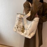 Wholesale Women Fashion Large Capacity Canvas Tote Bag - Image 9
