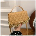 Wholesale Women Fashion Solid Color Rhombus Messenger Bag - Image 8