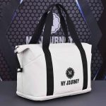 Men Leisure Sports Alphabet Large Capacity Oxford Duffle Bag - Image 5