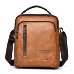 Men Fashion Casual Commuter PU Crossbody Bag - Image 6