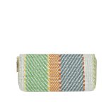 Women Fashion Linen Check Pattern Long Coin Purse - Image 8