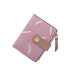 Women'S Fashion Leaf Floral Pattern Buckle Zipper Wallet - Image 9