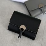 Women Fashion Solid Color Retro Tri-Fold Compact Wallet - Image 9