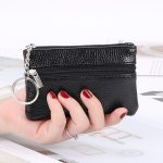 Women Fashion Solid Color Zipper Compact Wallet - Image 9