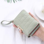 Women Fashion Pu Leather Mini Zipper Compact Wallet - Image 8