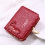 Women Fashion Personality Pu Leather Zipper Short Wallet - Image 9