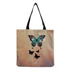 Wholesale Women'S Multifunctional Large Capacity Butterfly Print Shopping Bag - Image 8