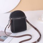 Wholesale Women Casual Simple Phone Bag Genuine Leather Shoulder Bag - Image 5