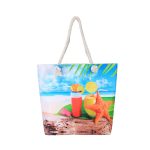 Wholesale Women Fashion Linen Fabric Canvas Ethnic Style Tote Bag - Image 9