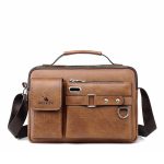 Wholesale Men Fashion Casual Retro PU Crossbody Bag - Image 7
