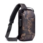 Wholesale Men Fashion Casual Oxford Password Zip Lock Chest Bag - Image 9