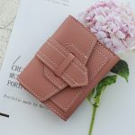 Women Fashion Solid Color Tri-Fold Compact Wallet - Image 9