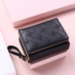 Women Fashion Embroidered Heart Tri-Fold Zipper Wallet - Image 9