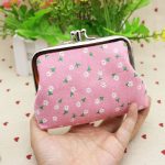 Women Fashion Vintage Double Layer Rose Canvas Compact Wallet - Image 9