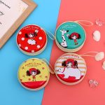 Wholesale Women Fashion Casual Cute Cartoon Print Round Zipper Wallets