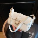 Wholesale Women Fashion Casual Simple Solid Color Shoulder Bag