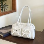 Wholesale Women Fashion Casual Simple Solid Color Large Capacity Shoulder Bag