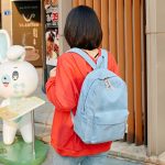 Women Fashion Solid Color Corduroy Large Capacity Backpack - Image 5