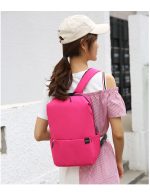 Wholesale Fashion Casual Simple Solid Color Waterproof Reflective Strip Backpack - Image 4