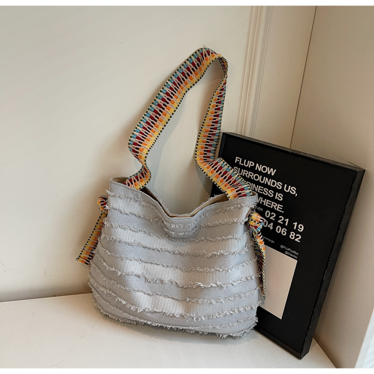 product_0-50 Wholesale Women Fashion Casual Solid Color Loose Large-Capacity Shoulder Bag - Image 1