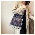 Wholesale Women Fashion Boho Printed Large Capacity Tassel Crossbody Bag - Image 4