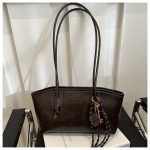 Wholesale Women Casual Solid Color Baseball Pendant Large Capacity Tote Bag