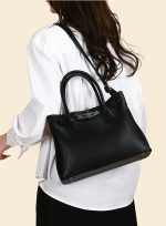 Women Fashion Casual Solid Color Handbag Three-Piece Bag Set - Image 4