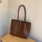 Wholesale Women Fashion Retro Solid Color Large Capacity Tote Bag