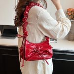 Wholesale Women Fashion Casual Solid Color Small Square Portable Soft Leather Shoulder Bag - Image 4