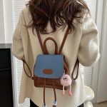 Wholesale Women Fashion Casual Retro Pendant Backpack