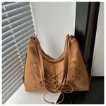 Wholesale Women Fashion Retro Casual Lace-Up Butterfly Large Capacity Backpack - Image 2