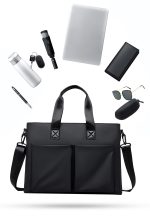 Wholesale Men Fashion Casual Waterproof Shoulder Handbag Business Briefcases Bags - Image 5