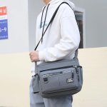 Men Fashion Casual Versatile Nylon Crossbody Bag