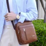 Men Fashion Casual Business PU Crossbody Bag - Image 4