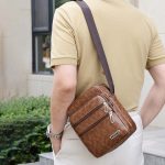 Men Commerce Casual Versatile PU Crossbody Bag - Image 4