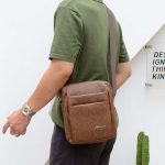 Men Fashion Casual Business PU Crossbody Bag - Image 3
