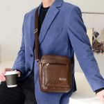 Men Casual Versatile PU Crossbody Bag - Image 3
