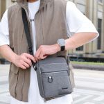 Men Fashion Casual Business Oxford Crossbody Bag