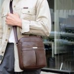 Men Fashion Casual Business PU Crossbody Bag - Image 3