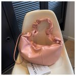 Women Fashion Casual Solid Color Large Capacity Shoulder Bag - Image 2