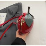 Women Fashion Creative Cherry Small Round Shoulder Bag - Image 2