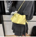 Wholesale Women Fashion Casual Solid Color Lace Pearl Pendant Shoulder Bag - Image 4
