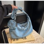 Wholesale Women Fashion Casual Denim Crossbody Bag