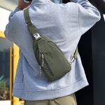Wholesale Men'S Fashion Casual Solid Color Portable Chest Bag