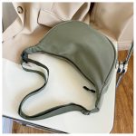 Wholesale Women Fashion Casual Solid Color Canvas Zipper One Shoulder Crossbody Bag - Image 9