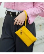 Women Fashion Simple Solid Color Coin Wallet - Image 3
