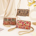Wholesale Women Ethnic Style Cork Printed Dual-Use Portable Multi-Functional Crossbody Bag