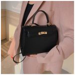 Wholesale Women Fashion Casual Color Contrast Handbag - Image 2