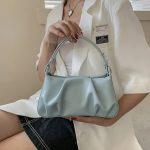 Wholesale Women Fashion Simple Solid Color Shoulder Bag